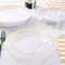 Clear &#x26; Gold 40 Piece Dinner &#x26; Lunch Plate Set by Celebrate It&#x2122;